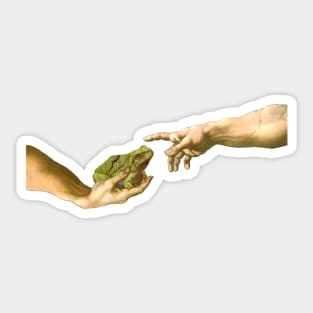 Creation of a Frog, Michelangelo Frog Sticker